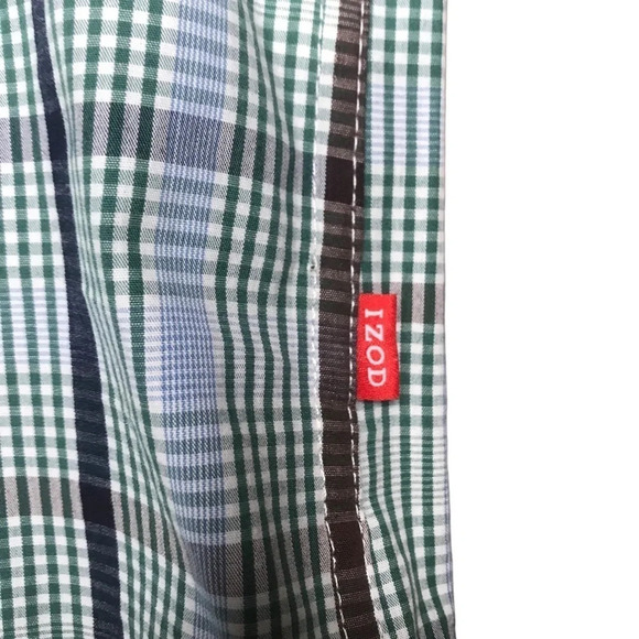 Izod Men's Plaid Slim Fit Button Down Shirt. Sz: XXL - Picture 11 of 11